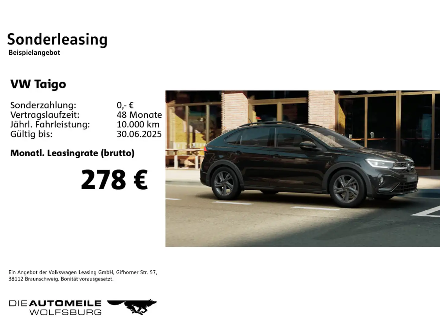 Volkswagen Taigo 1.5 TSI DSG R-Line Matrix/ACC Schwarz - 2