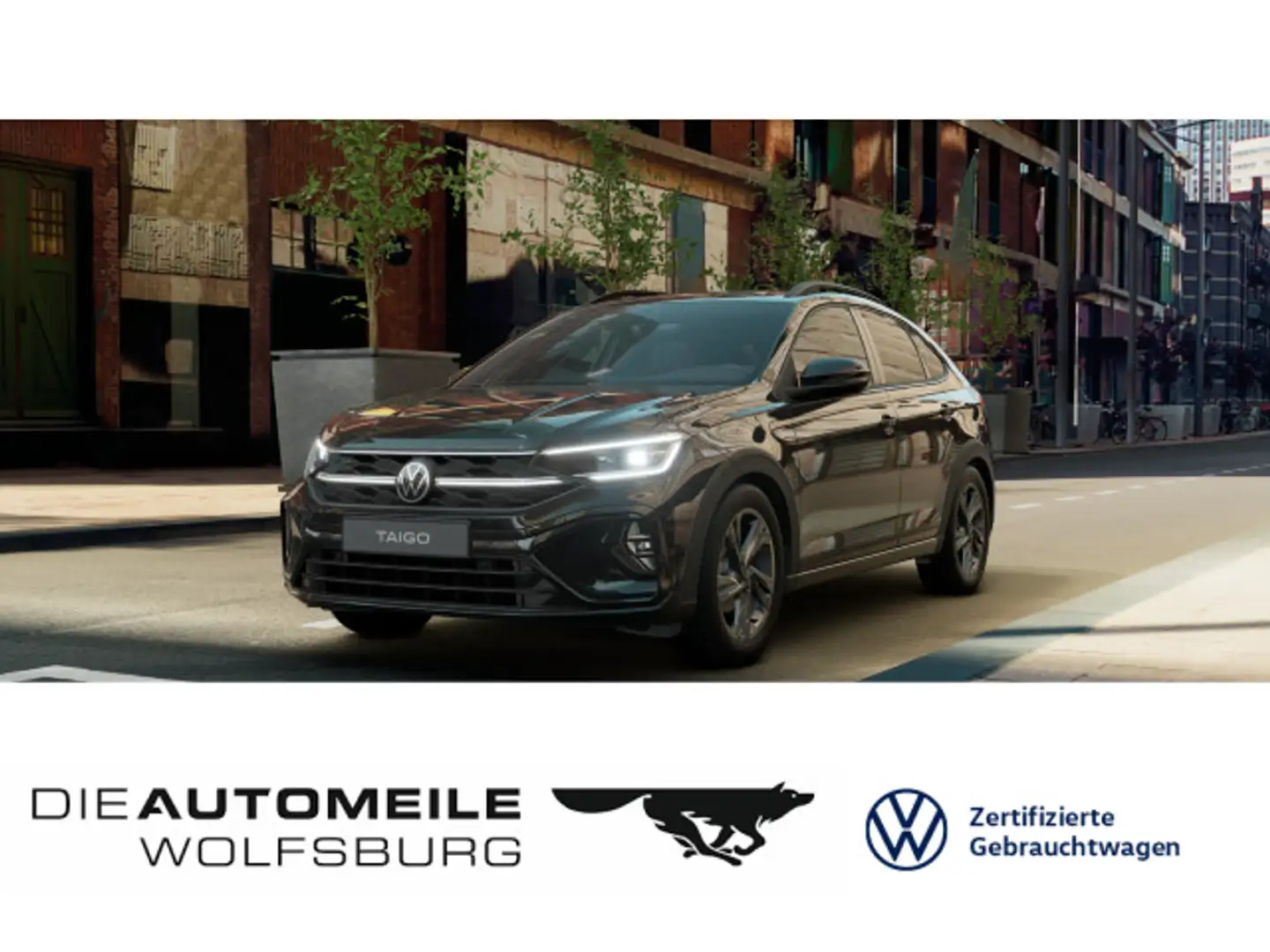 Volkswagen Taigo 1.5 TSI DSG R-Line Matrix/ACC Schwarz - 1