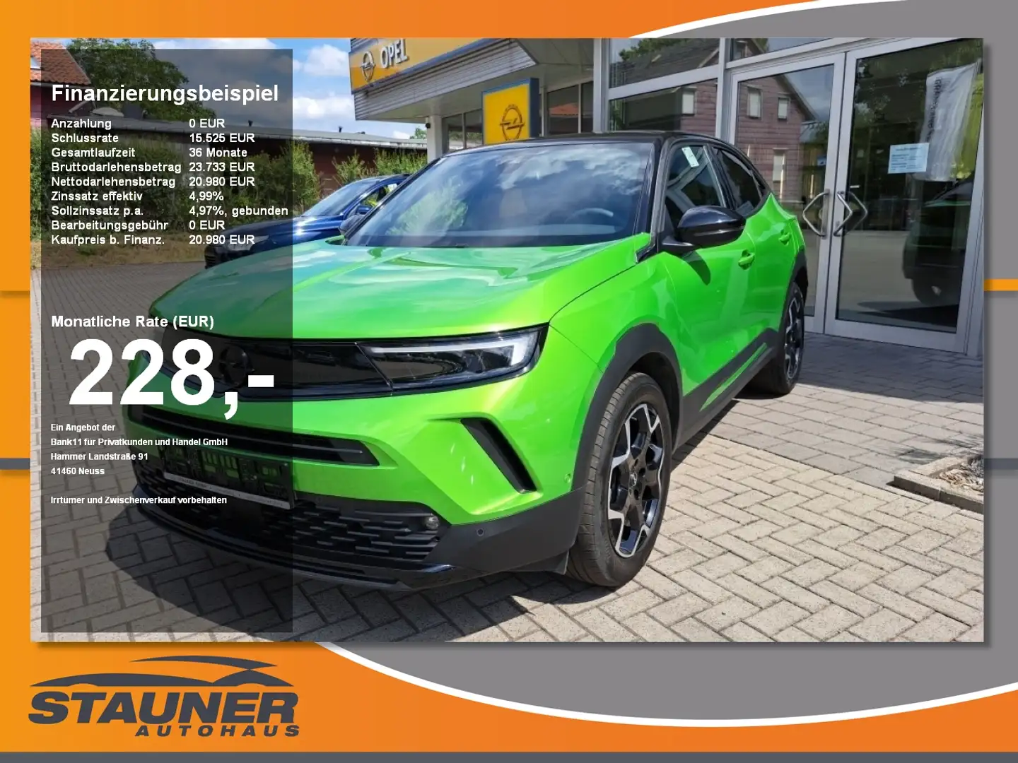 Opel Mokka 1.2 Turbo Ultimate LED Scheinwerfer, Navi Verde - 1