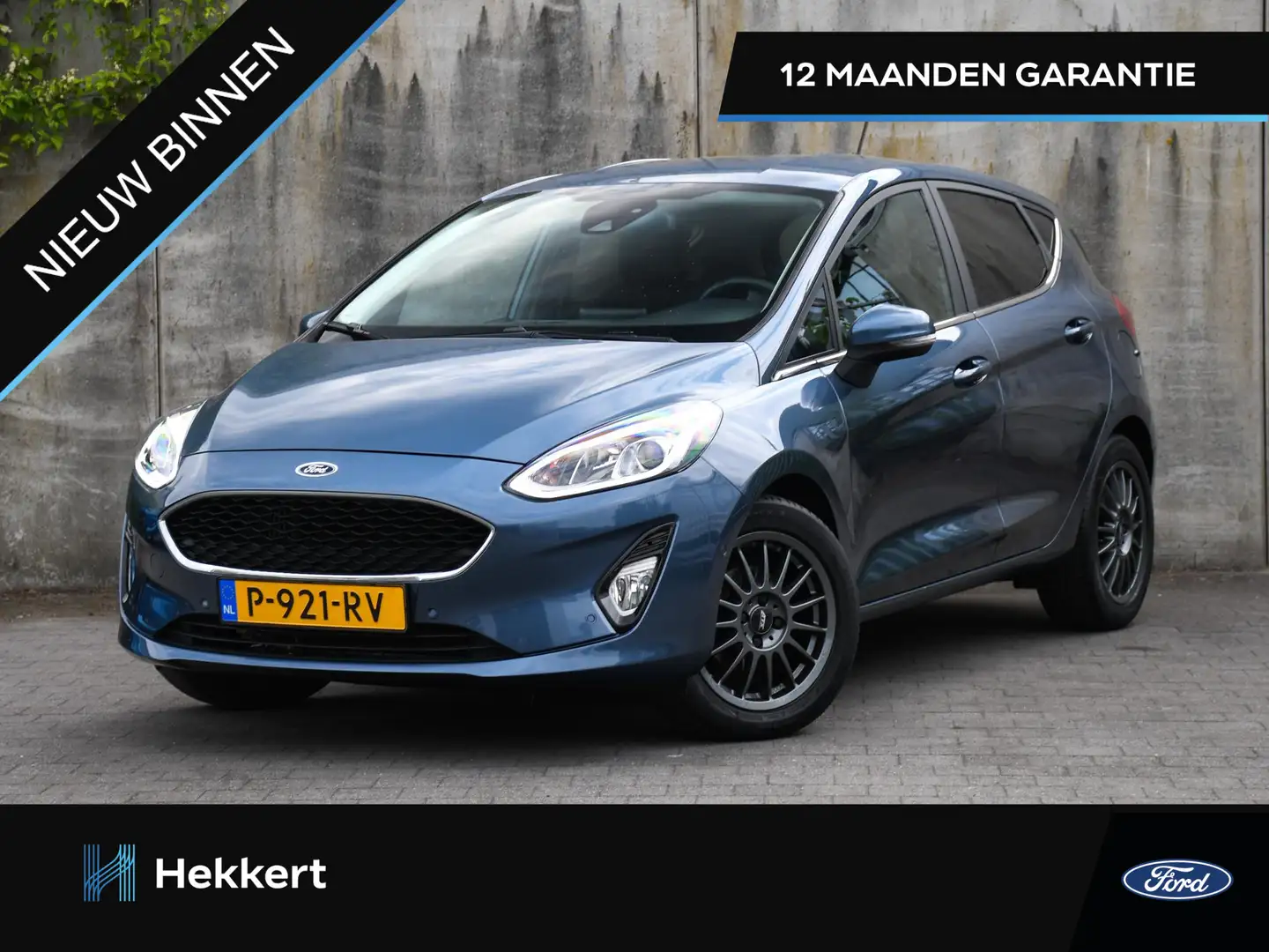 Ford Fiesta Titanium 1.0 EcoBoost 100pk NAVI | CRUISE | PDC + Blauw - 1