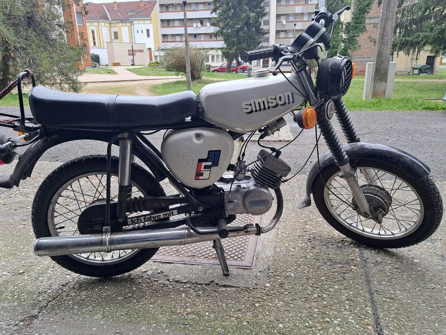 Simson S 51 Bílá - 1