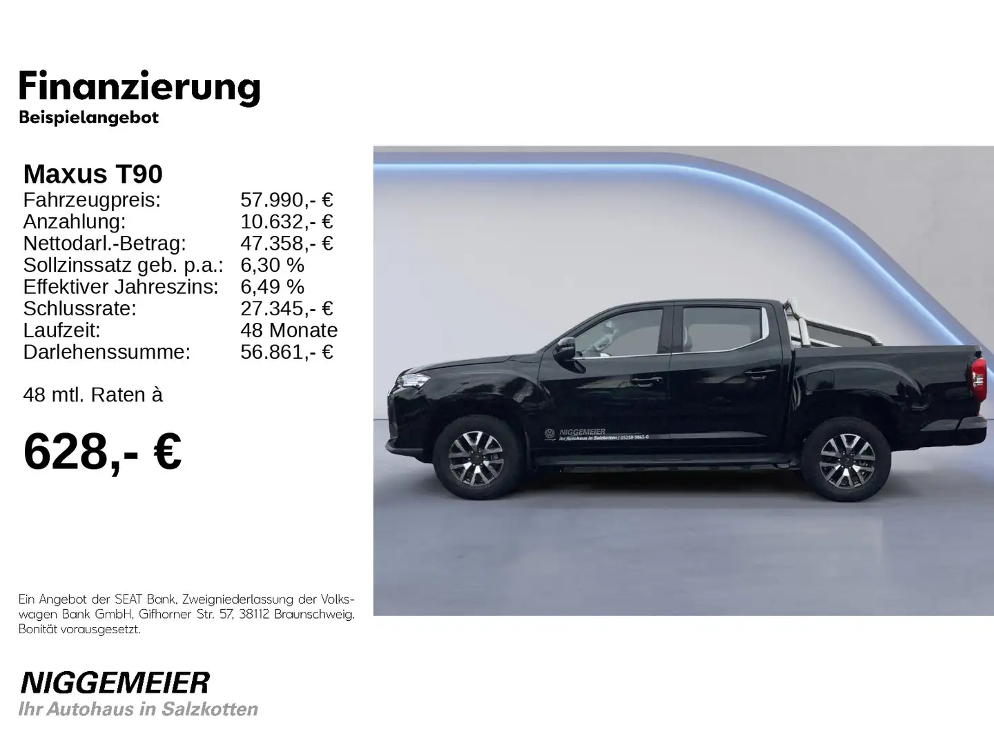 Maxus T90 EV APP-CONNECT+RÜCKFAHRKAMERA Noir - 2