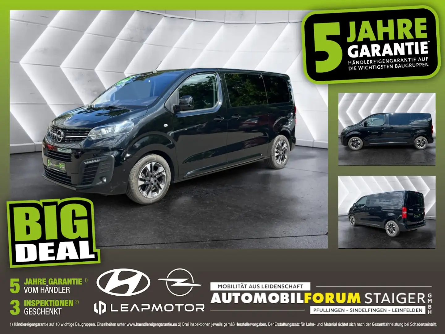 Opel Zafira Life 2.0 D (L2) Edition M Matrix 2xKlima Noir - 1