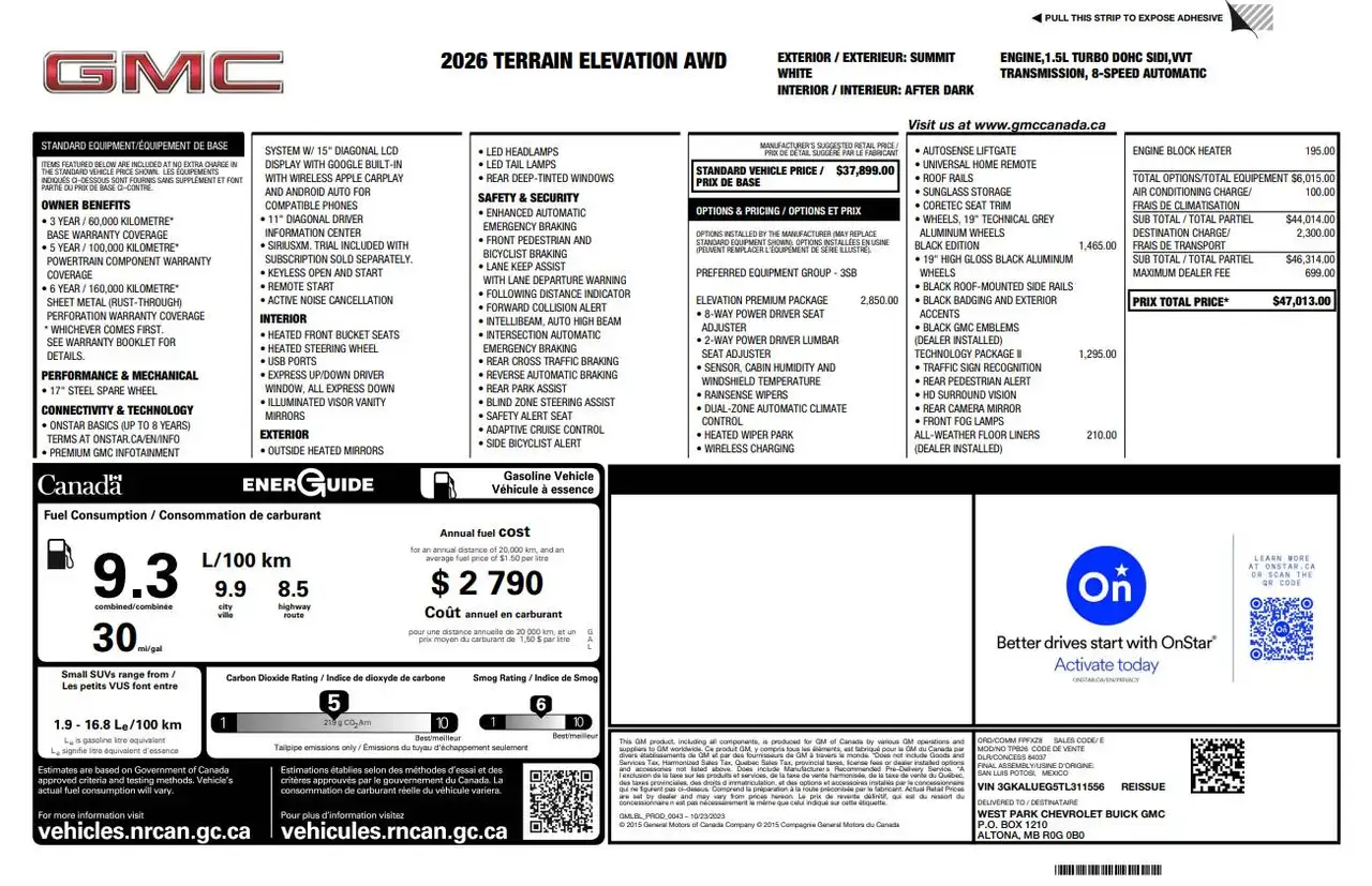 2026 GMC Terrain