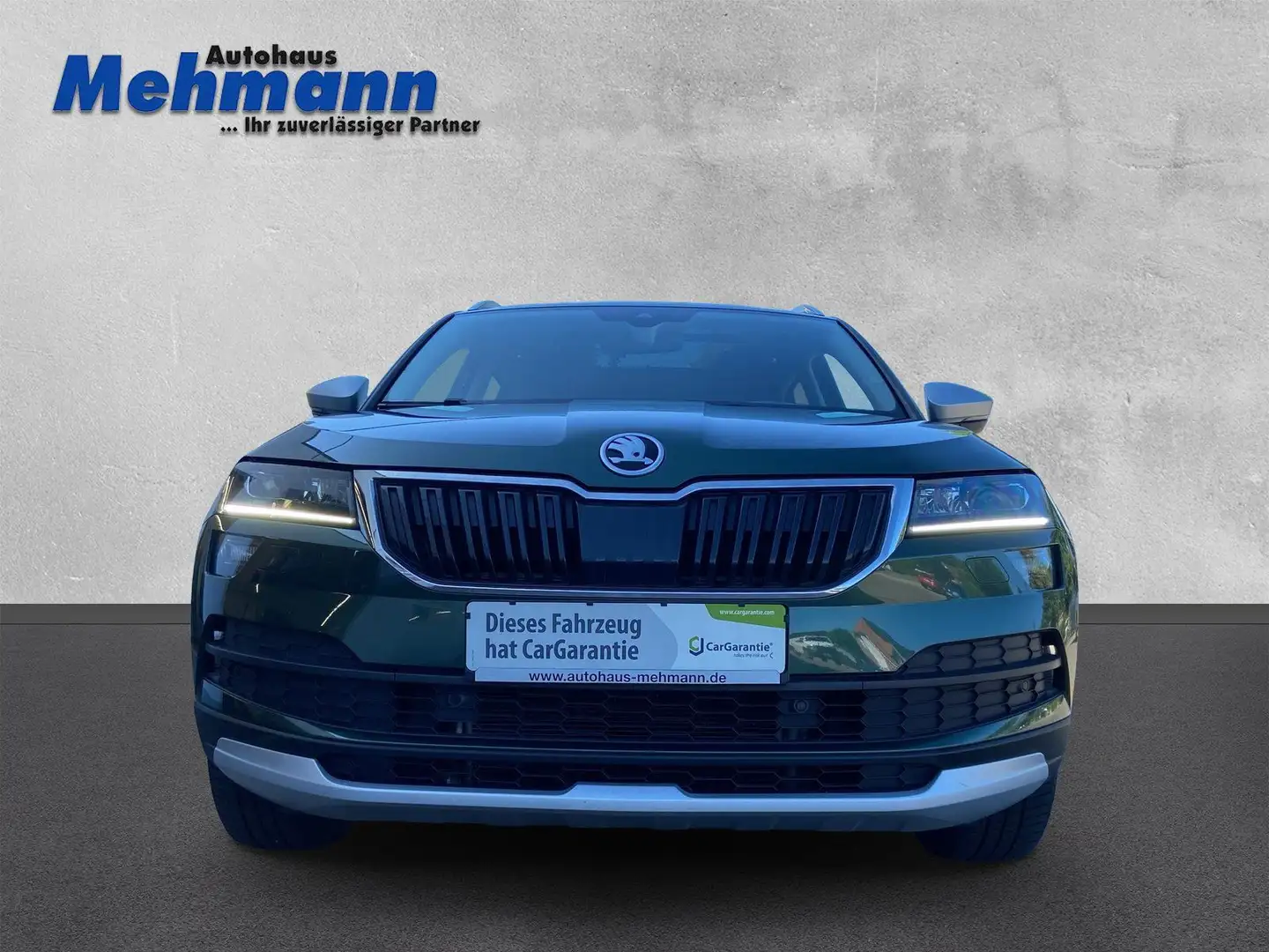 Skoda Karoq 2,0 TDI 4x4 Scout *Panorama*AHK*Navi*Smart Grün - 2