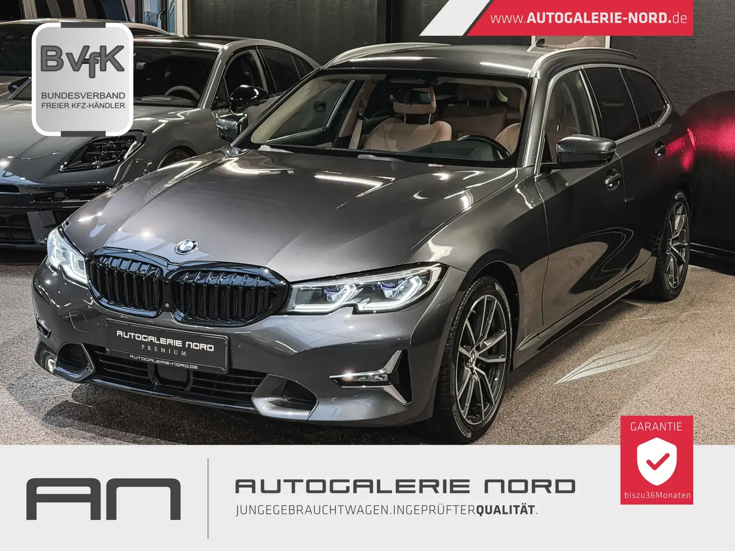 BMW 330 d Luxury Line Sport Laser+HuD+H/K Sound+Live Grau - 1