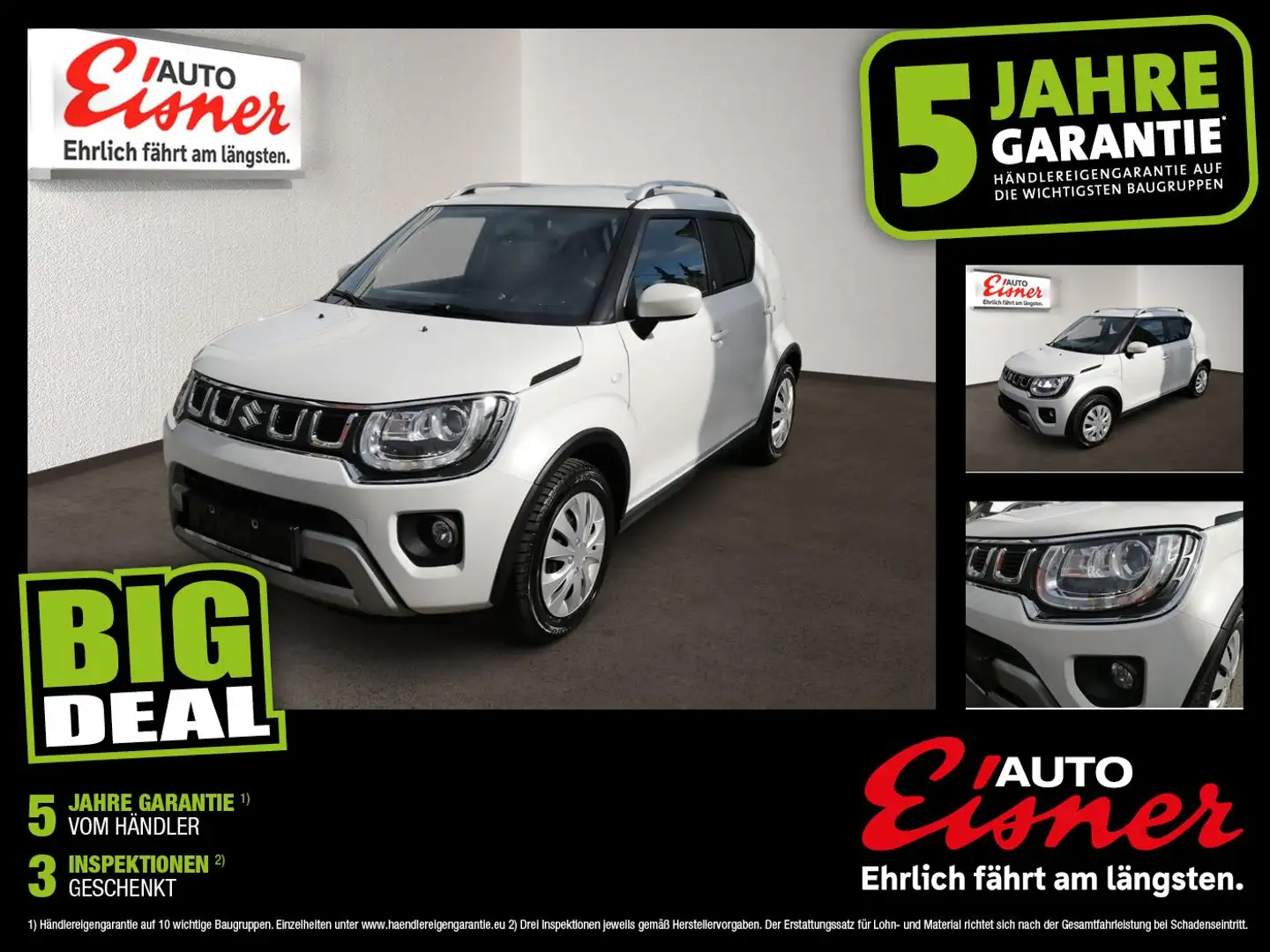 Suzuki Ignis 1.2 GL DJ HYBRID AWD Tempomat, Regensensor Weiß - 1