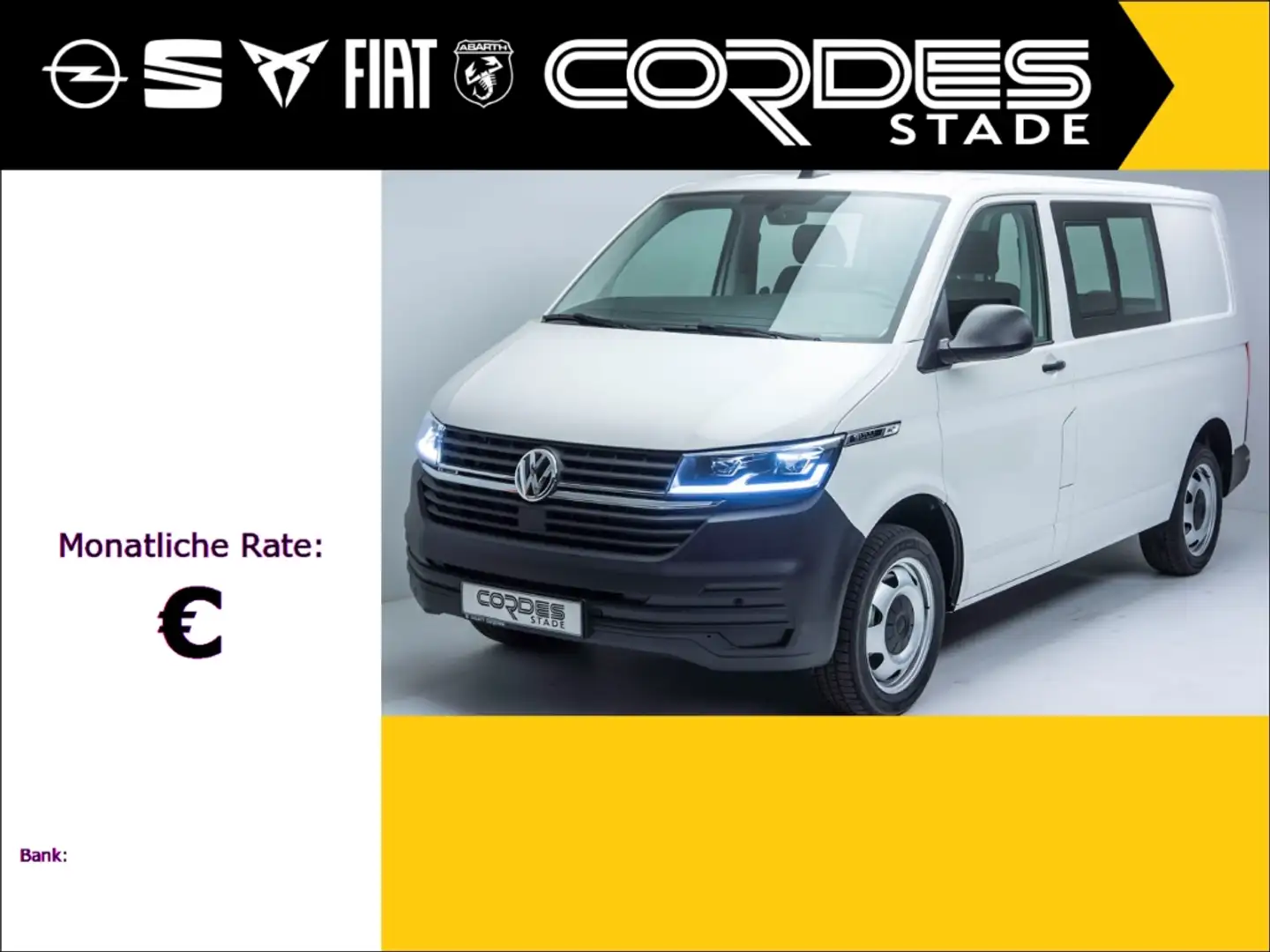 Volkswagen Transporter T6.1 4 MOTION Kasten Kamera Navi PDC (67) Blanc - 1