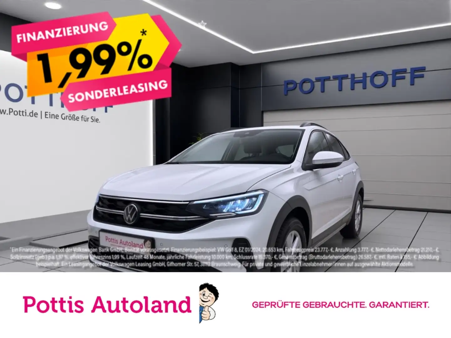 Volkswagen Taigo 1.0 TSI LIFE PDC NAVI SITZHZG LM16 Weiß - 1