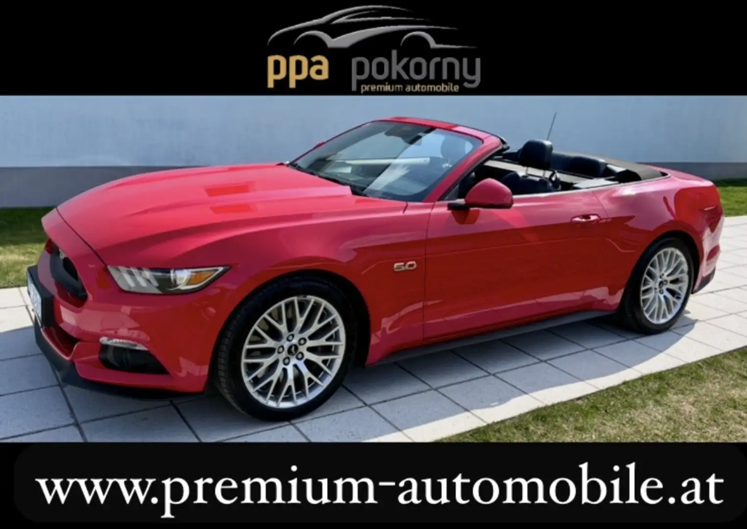 Ford Mustang 5,0 Ti-VCT V8 GT Cabrio Aut. Rot - 1