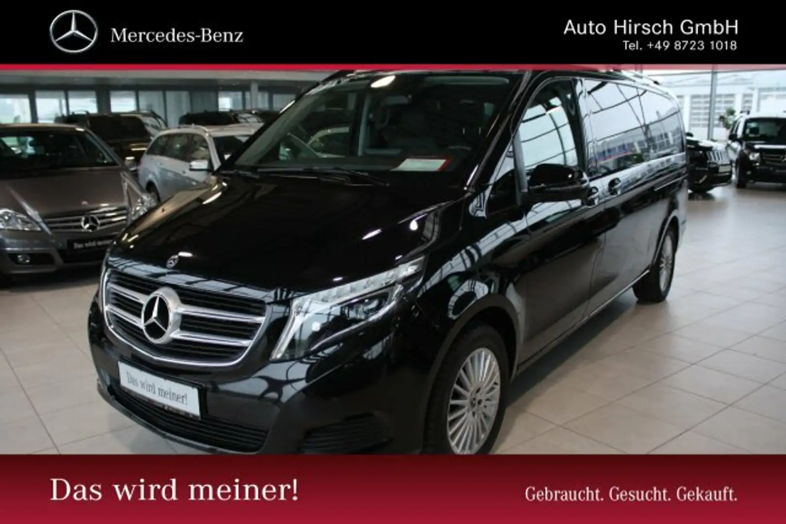 Mercedes-Benz V 250 V 250 d 4M AVANTG Extralang AHK+COMAND+el. Türen Zwart - 1