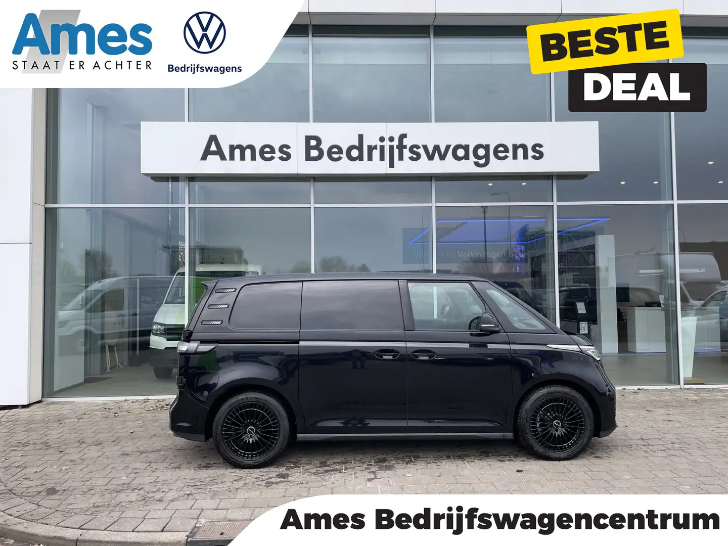 Volkswagen ID. Buzz Cargo Black edition 77 kWh Demo | App Connect | Camera | Noir - 1