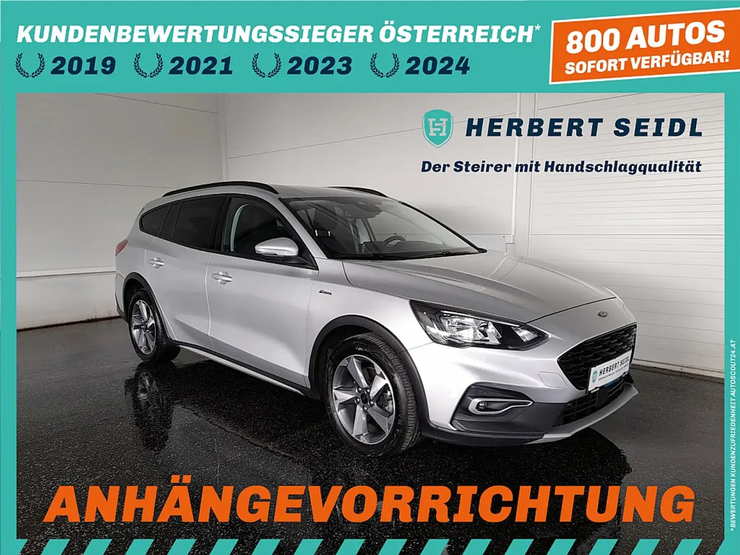 Ford Focus Turnier Active X 1,5 EcoBlue Aut. *LED / NAVI /... Silber - 1