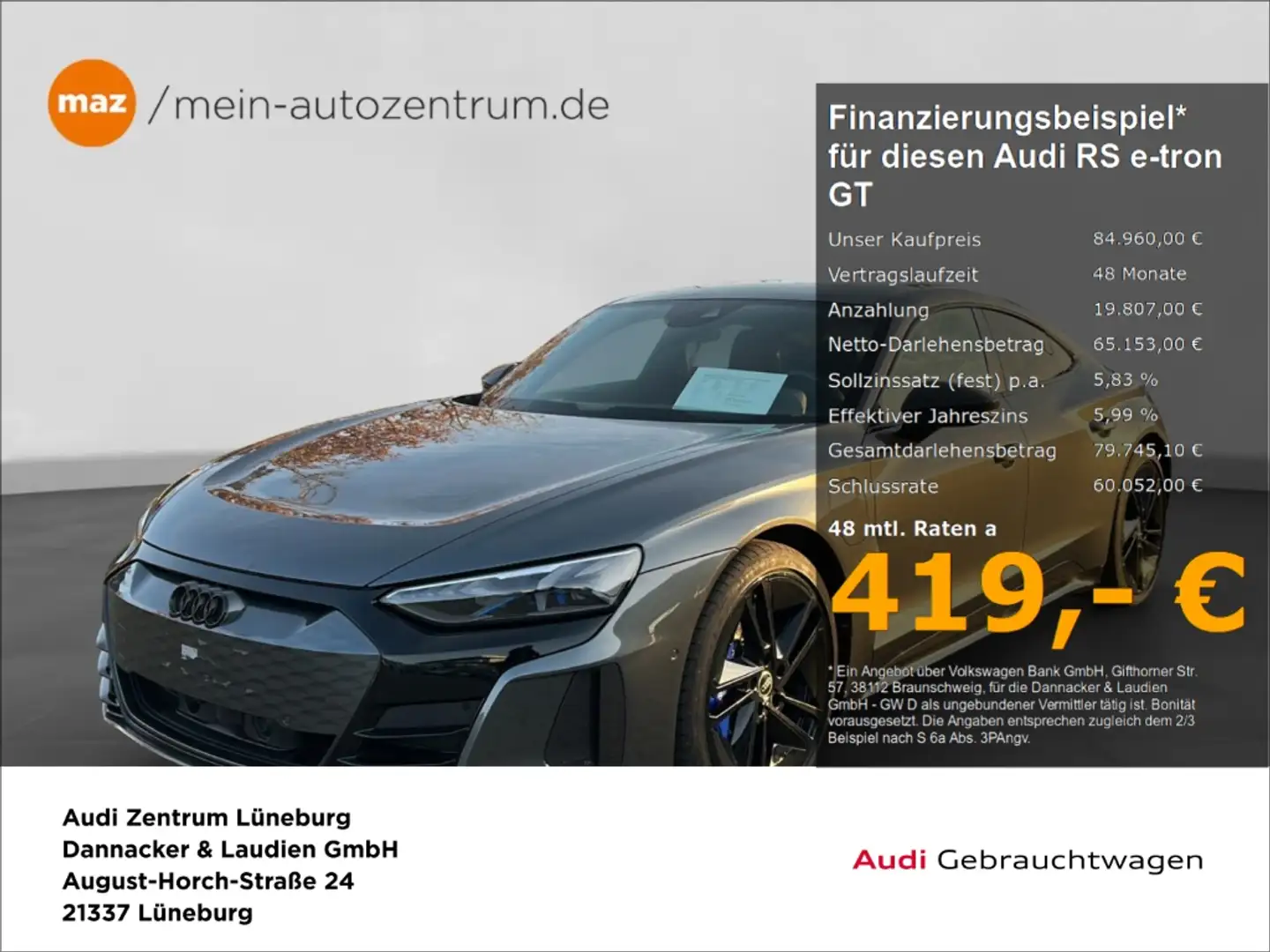 Audi e-tron Basis quattro Alu MatrixLED Navi Kamera Pano ACC S Grau - 1
