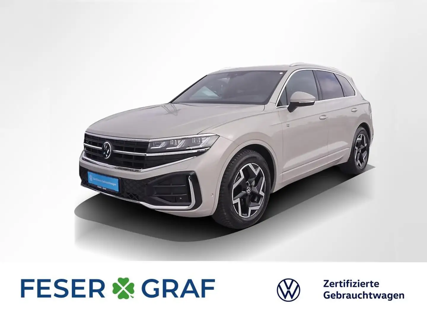 Volkswagen Touareg 3.0 TDI 4M R-Line ACC AHK HuD Luftf. Nav Beige - 1