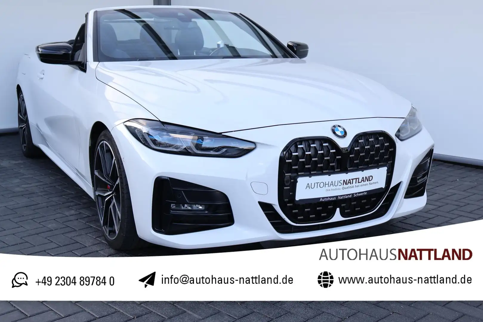 BMW 430 430 d  Cabrio M Sport Shadow  HuD Laser Standh. Blanc - 1