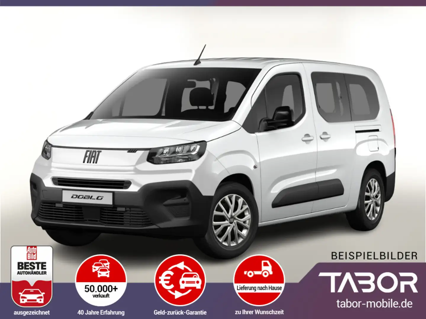 Fiat Doblo Kombi 1.5 Maxi BHDi 130 SHZ Kam PDC NSW N1 Weiß - 1