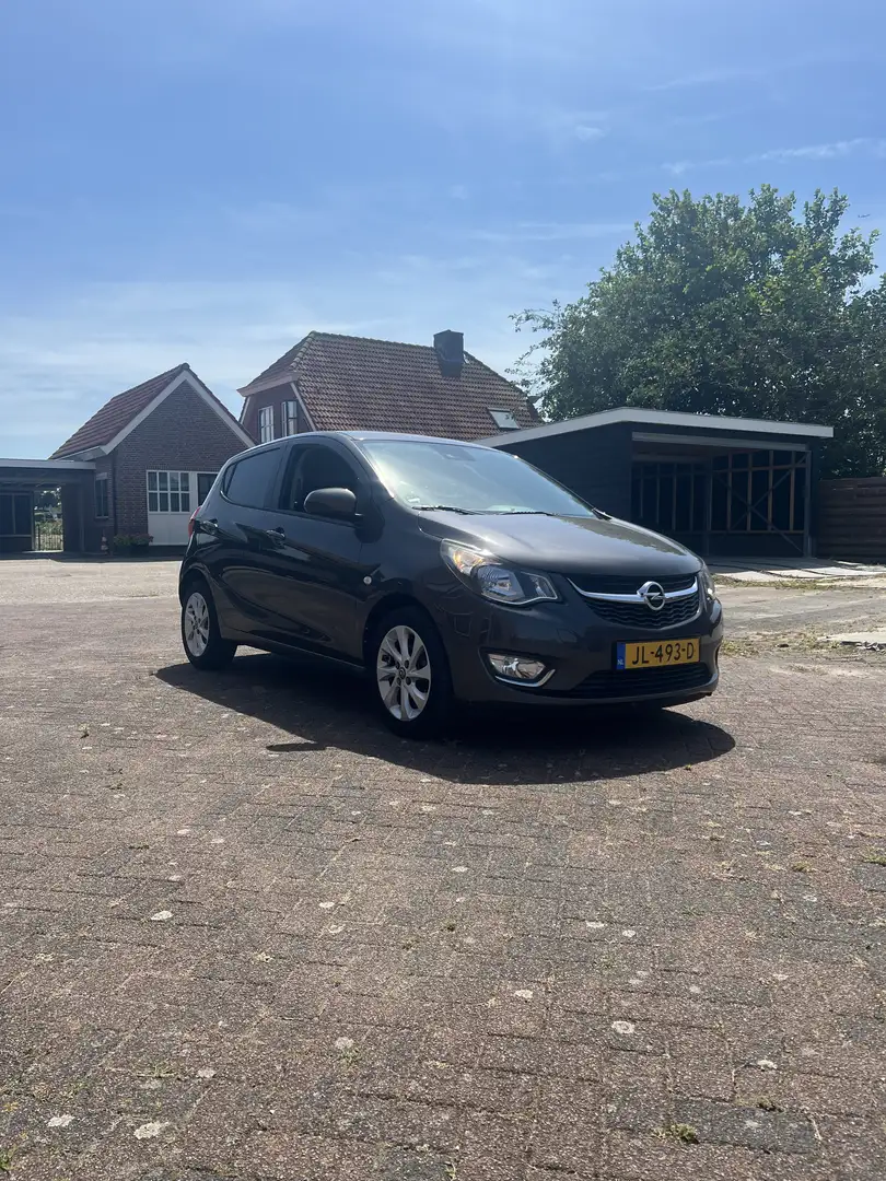 Opel Karl 1.0 ecoFLEX Cosmo. Airco, Leer. 90.000 km NAP!! Grijs - 1