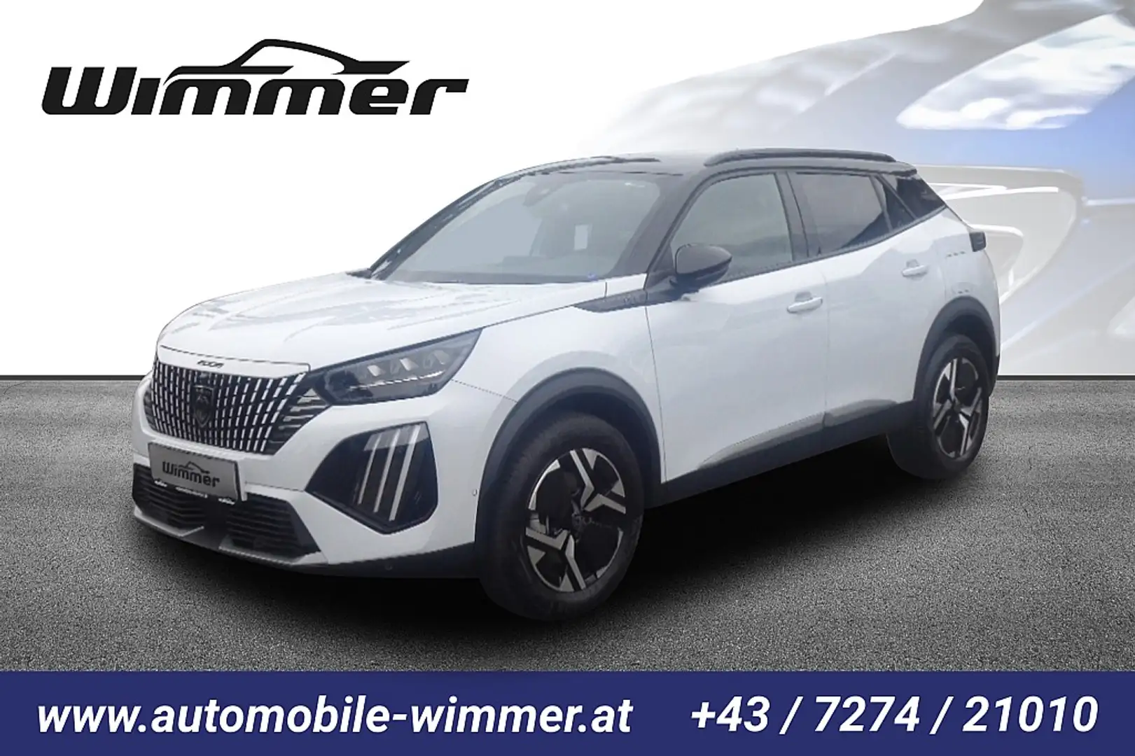 Peugeot 2008 Hybrid 136 e-DCS6 GT Weiß - 1