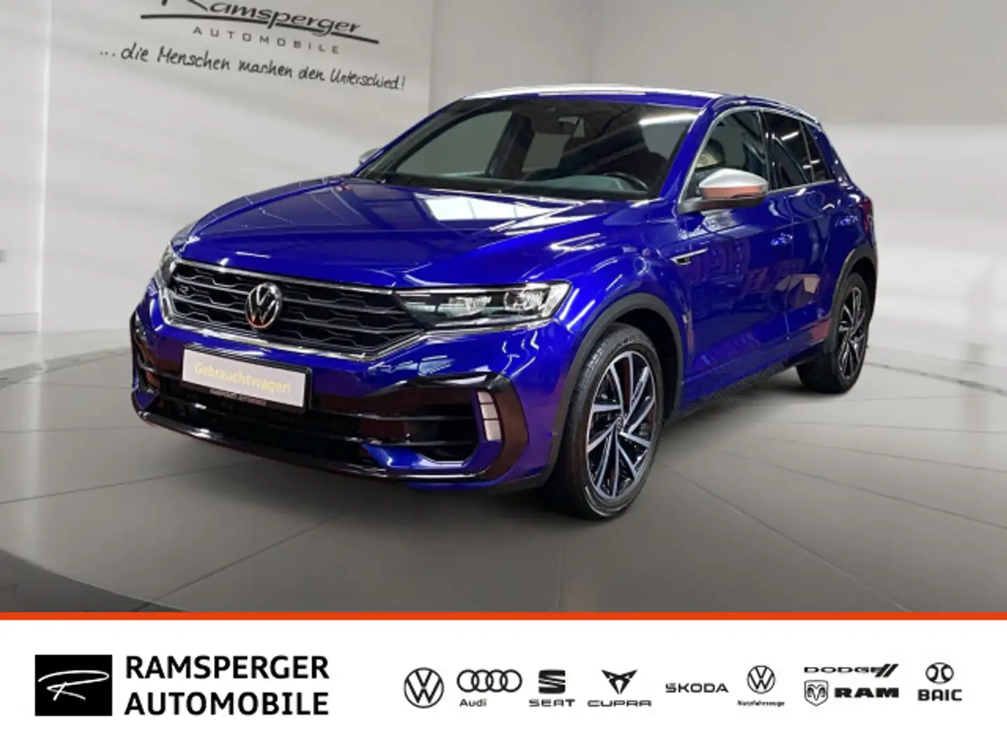 Volkswagen T-Roc T-ROC 2.0 TSI R 4Motion LED/Assist/ACC/DAB/uvm. Bleu - 1