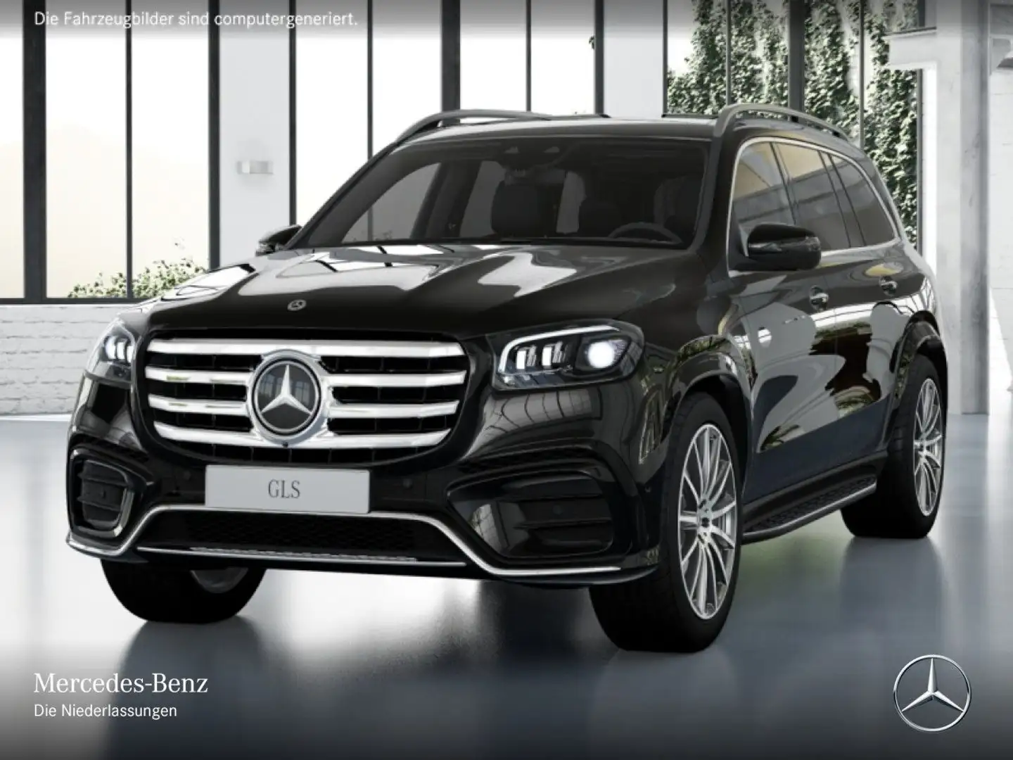 Mercedes-Benz GLS 450 d 4M AMG+PANO+360+AHK+MULTIBEAM+STHZG+SPUR Schwarz - 2