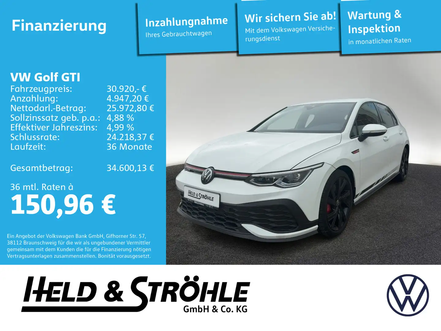 Volkswagen Golf GTI Clubsport 2.0 TSI DSG LED+ NAV KAM SHZ Blanco - 1