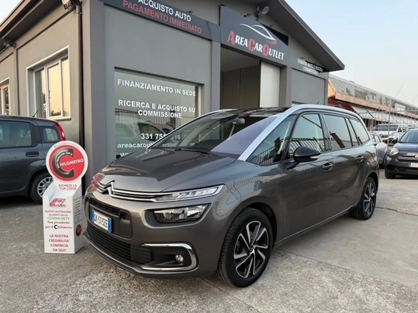 Citroen Grand C4 SpaceTourer 1.5 bluehdi 130CV Shine Pack*EAT8*KM 54.719*7POSTI Grigio - 1