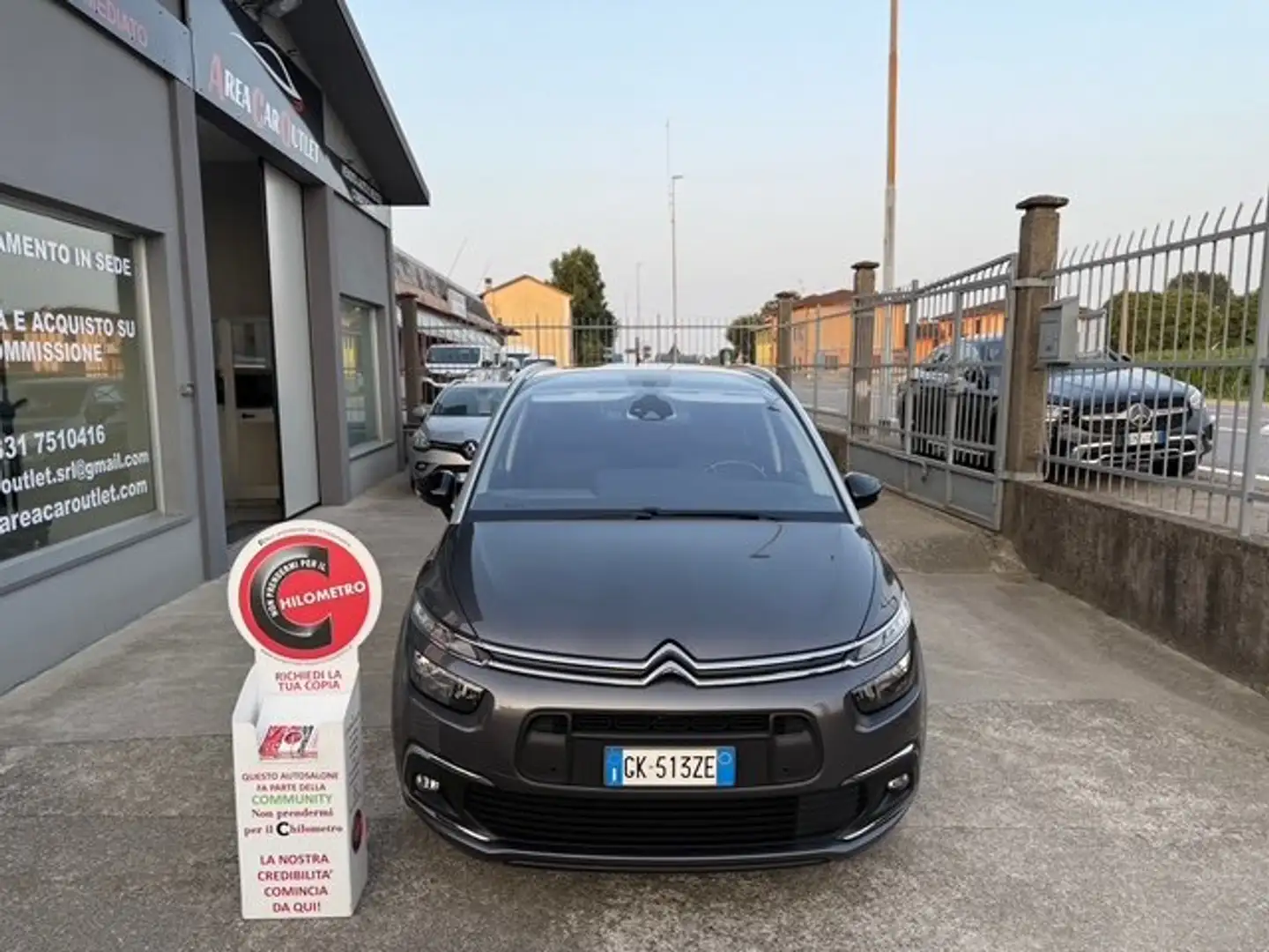 Citroen Grand C4 SpaceTourer 1.5 bluehdi 130CV Shine Pack*EAT8*KM 54.719*7POSTI Grigio - 2