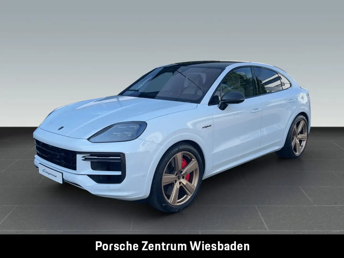 Porsche Cayenne Turbo E-Hybrid Coupe Bianco - 1
