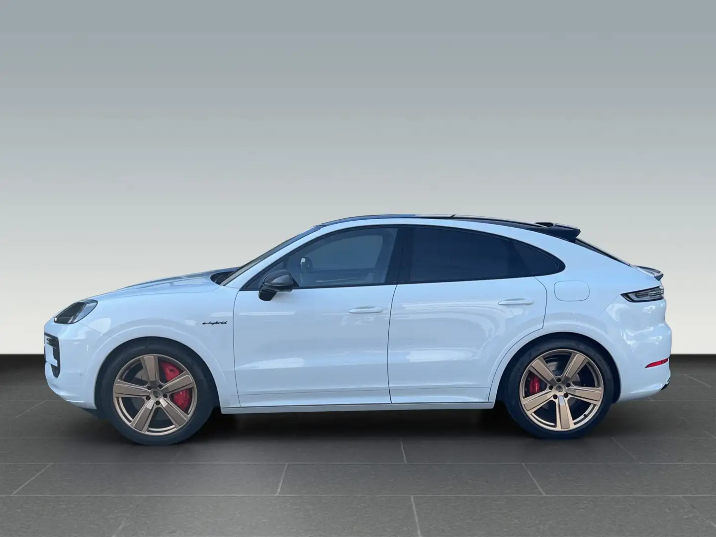Porsche Cayenne Turbo E-Hybrid Coupe Bianco - 2