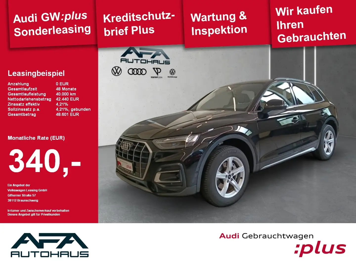 Audi Q5 40 TFSI Advanced qu. S tr. Matrix*360*AHK*ACC Fekete - 1