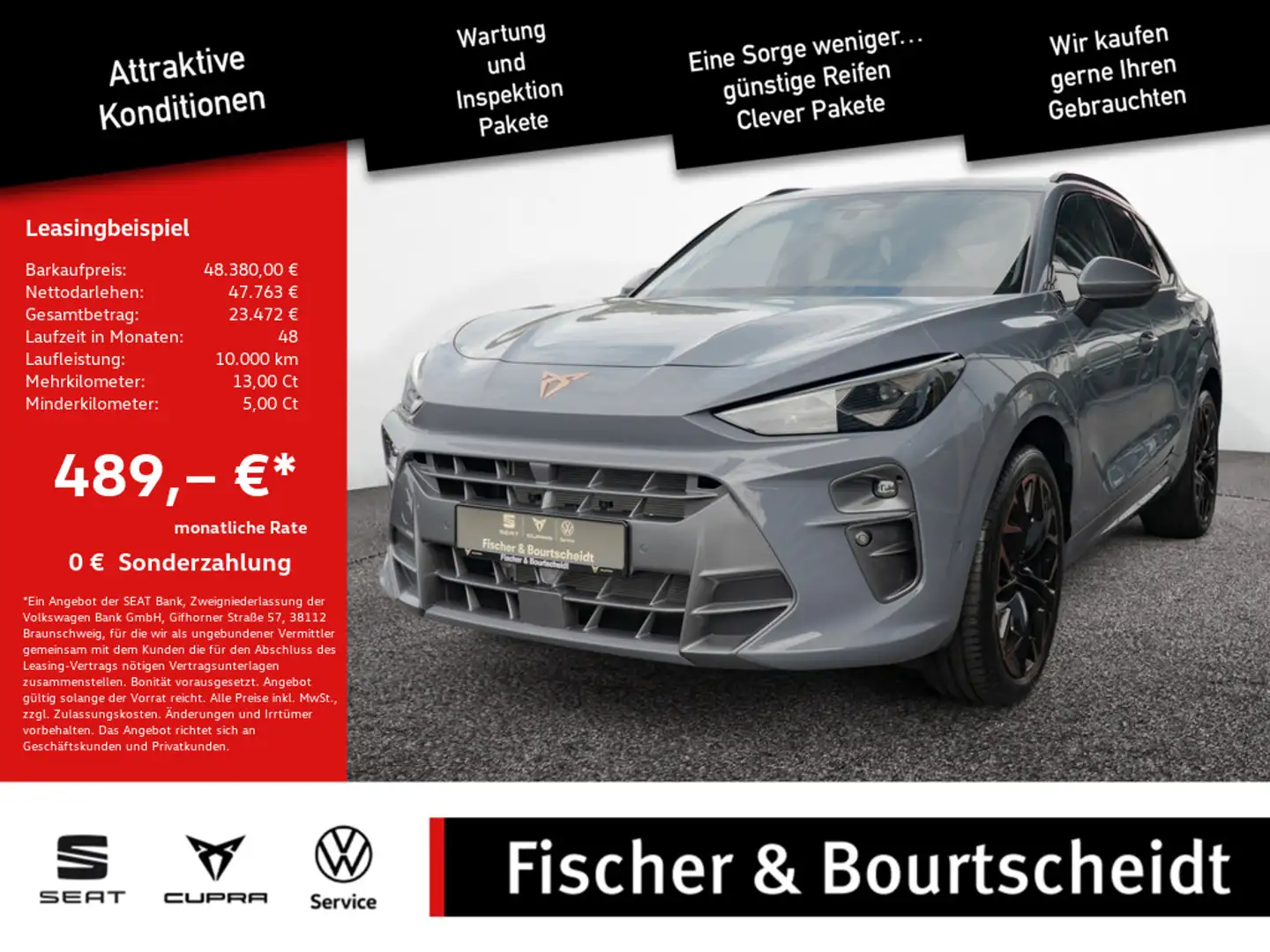 CUPRA Terramar VZ e-Hybrid AHK MATRIX SENNHEISER FA Gris - 1