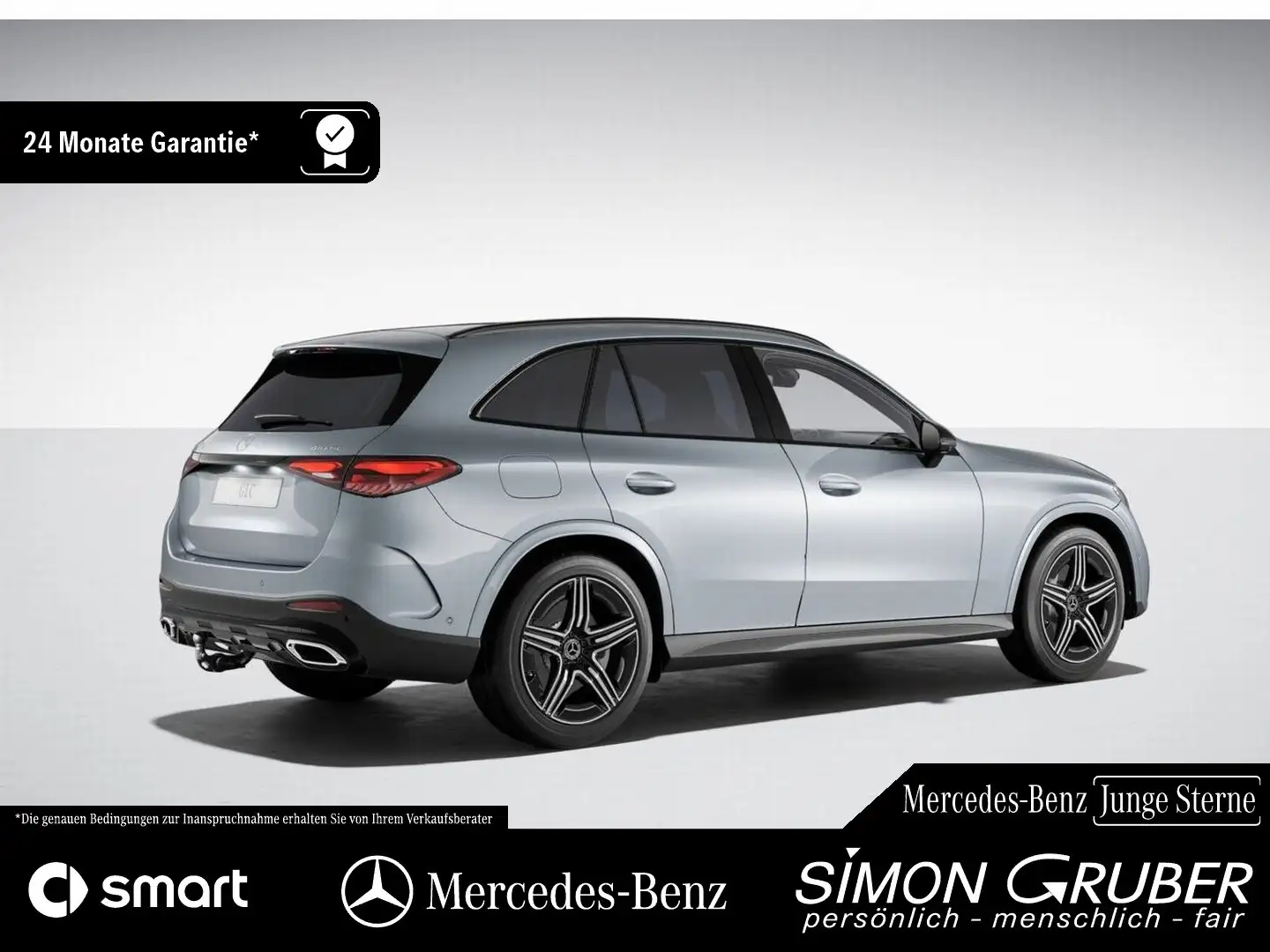 Mercedes-Benz GLC 400 e 4M AMG Pano Burm DigiLight 360 AHK Silber - 2