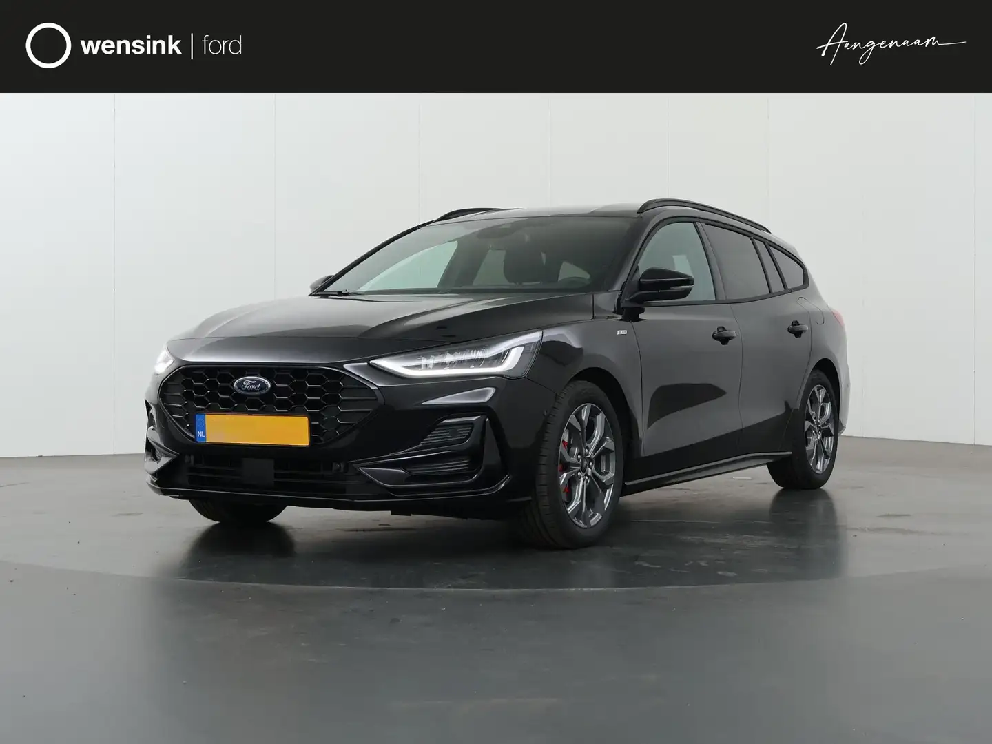Ford Focus Wagon 1.0 EcoBoost Hybrid ST Line X PRIVATE LEASE Zwart - 1