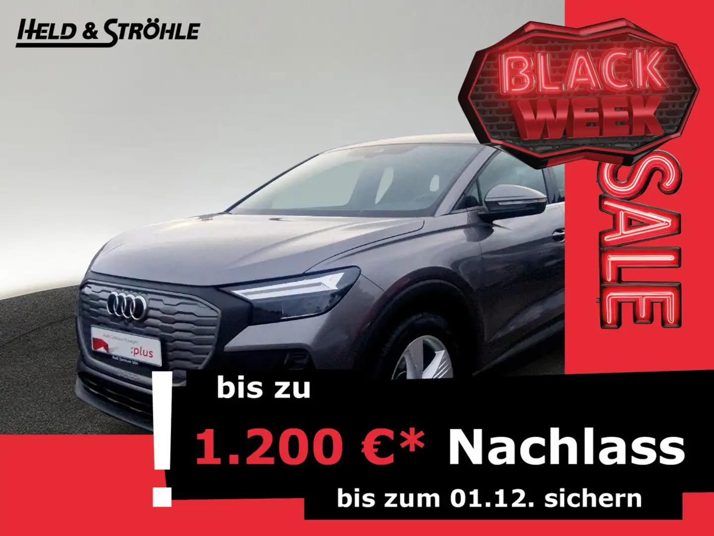 Audi Q4 e-tron Q4 Sportback 35 e-tron LED NAV KAM ASSISTENZ+ Grijs - 1