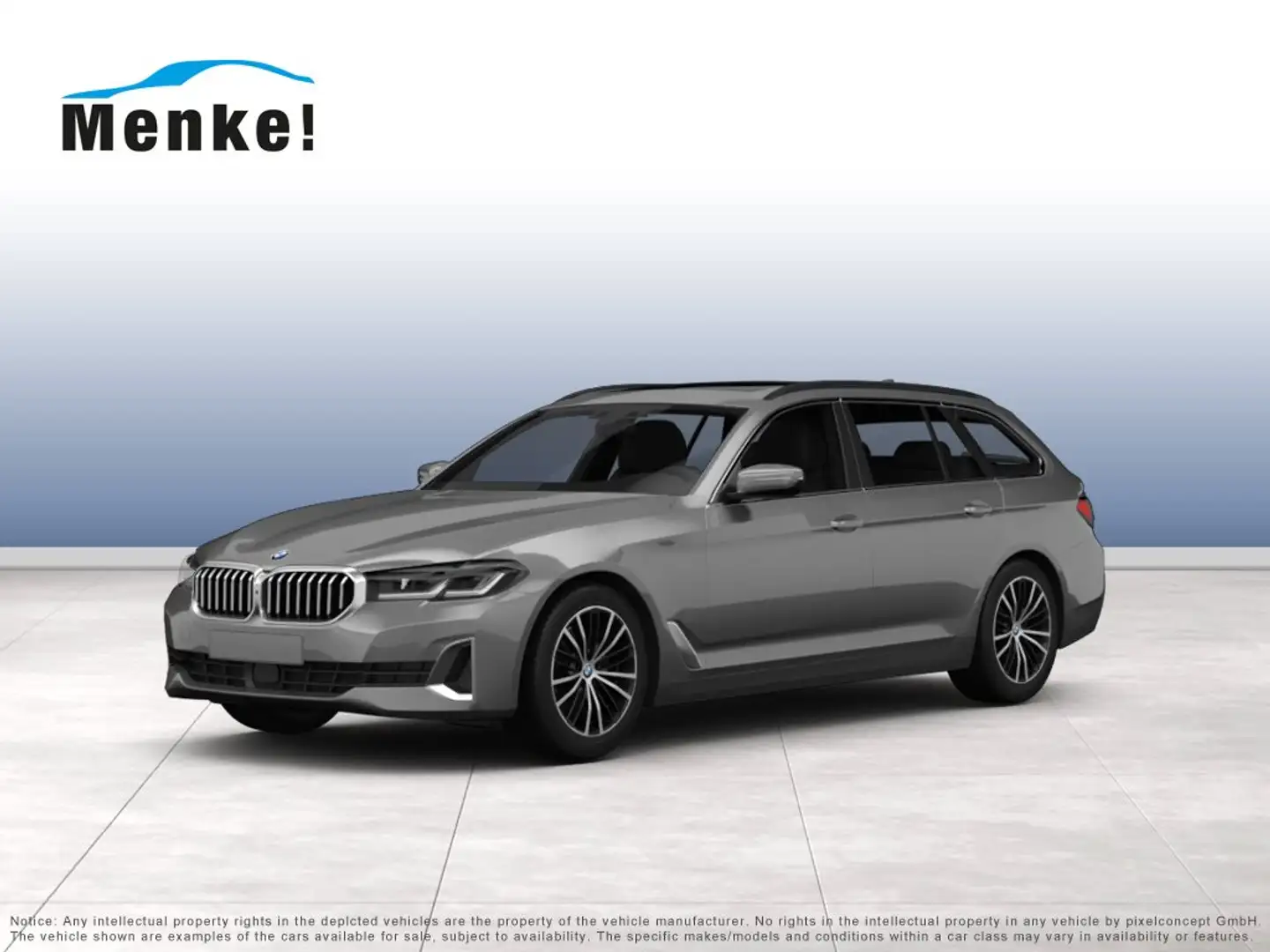 BMW 520 d Touring M Sportpaket HiFi DAB LED WLAN RFK Silber - 1