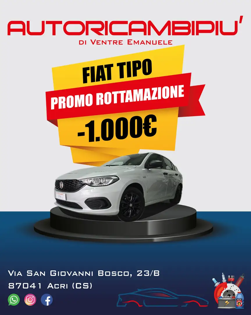 Fiat Tipo Tipo 5p 1.3 mjt Street s Argento - 1