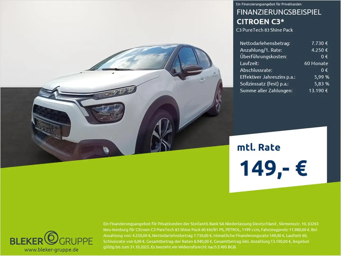 Citroen C3 Shine Pack Wit - 1
