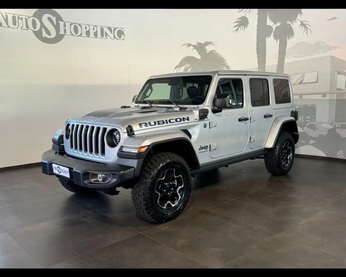Jeep Wrangler 4ª serie Unlimited 2.0 PHEV ATX 4xe Rubicon Argento - 1