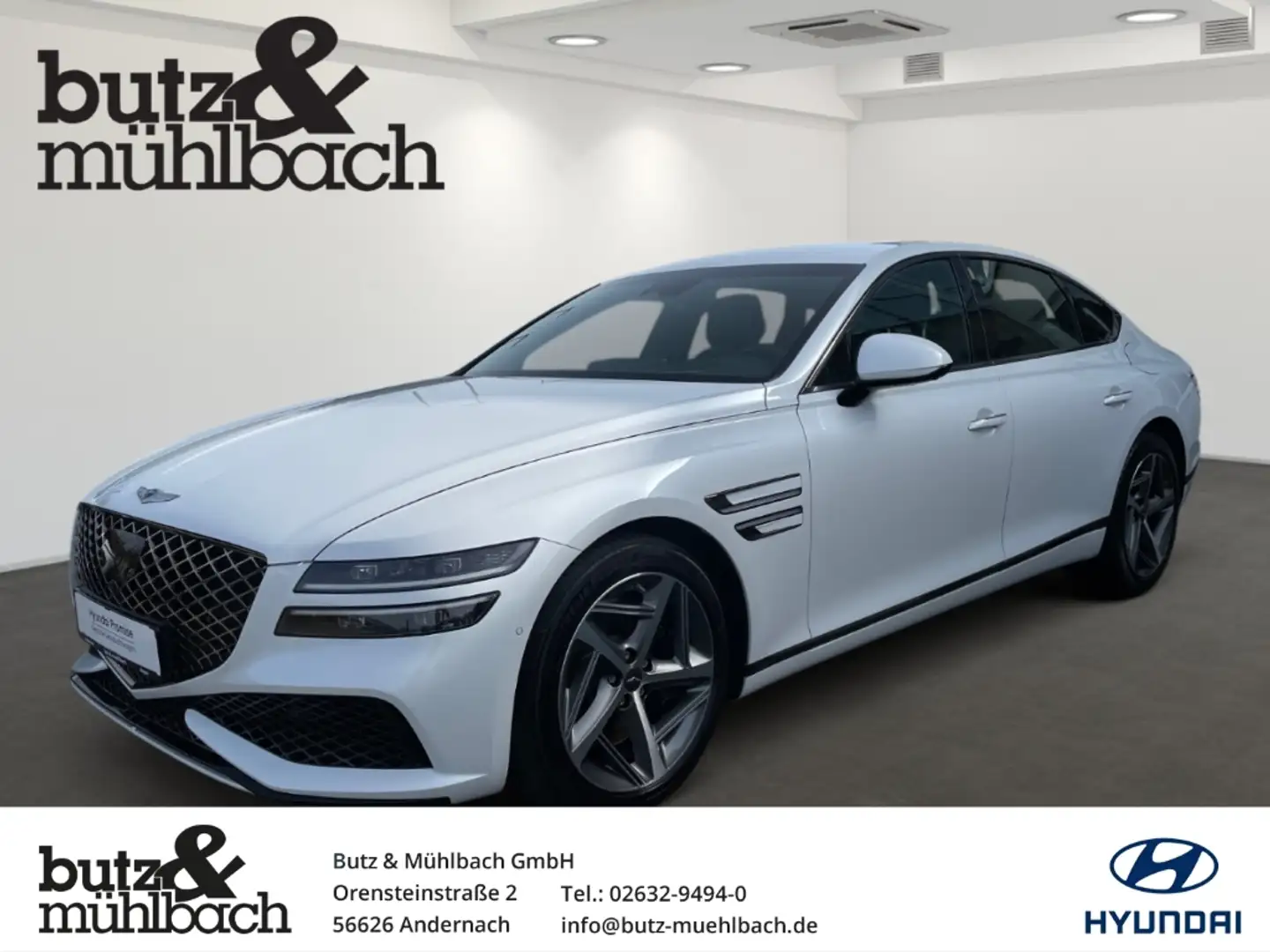 Genesis G80 Sport AD Leder LED ACC Carplay Blanco - 1