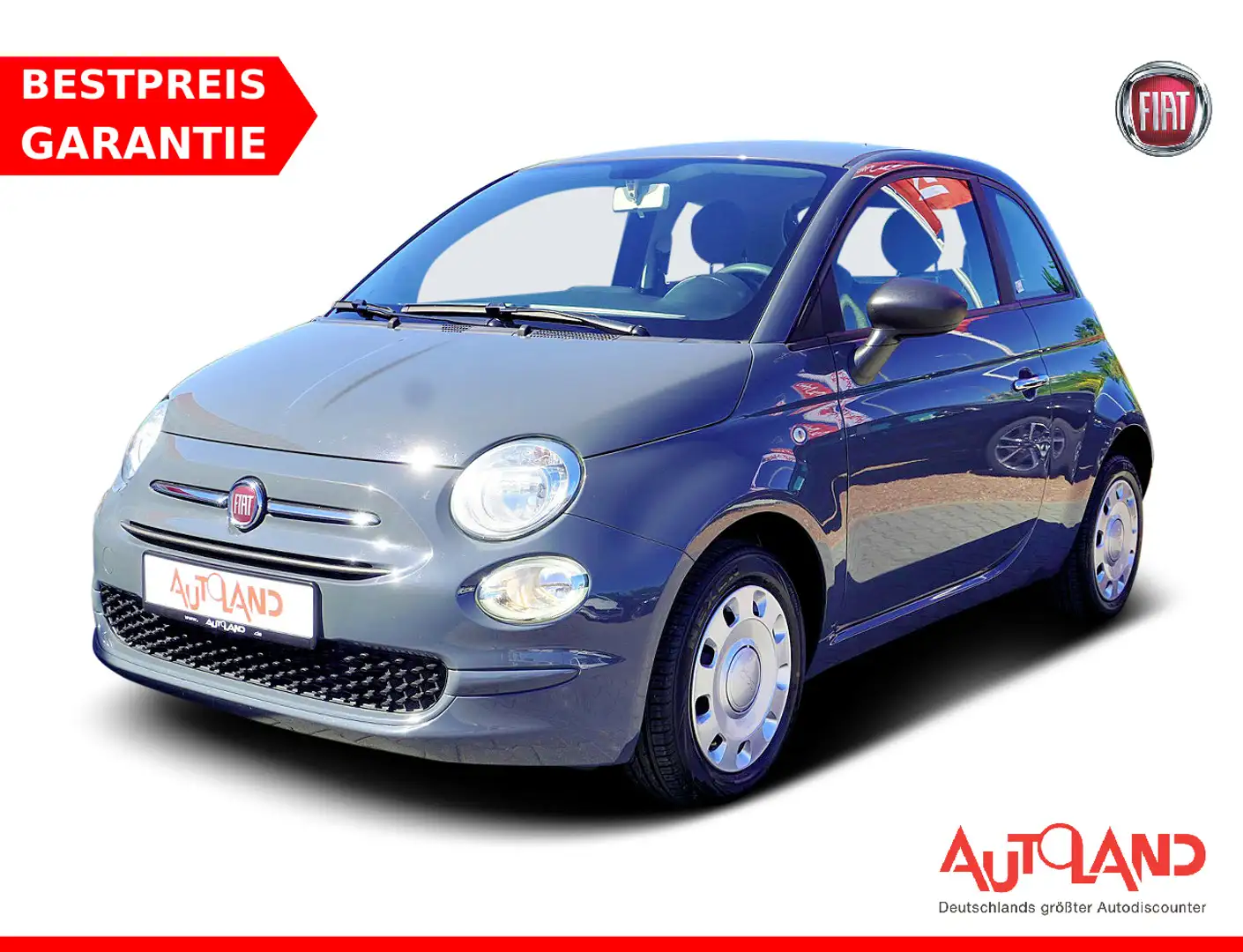 Fiat 500 1.2 Lounge Klima USB Grau - 1