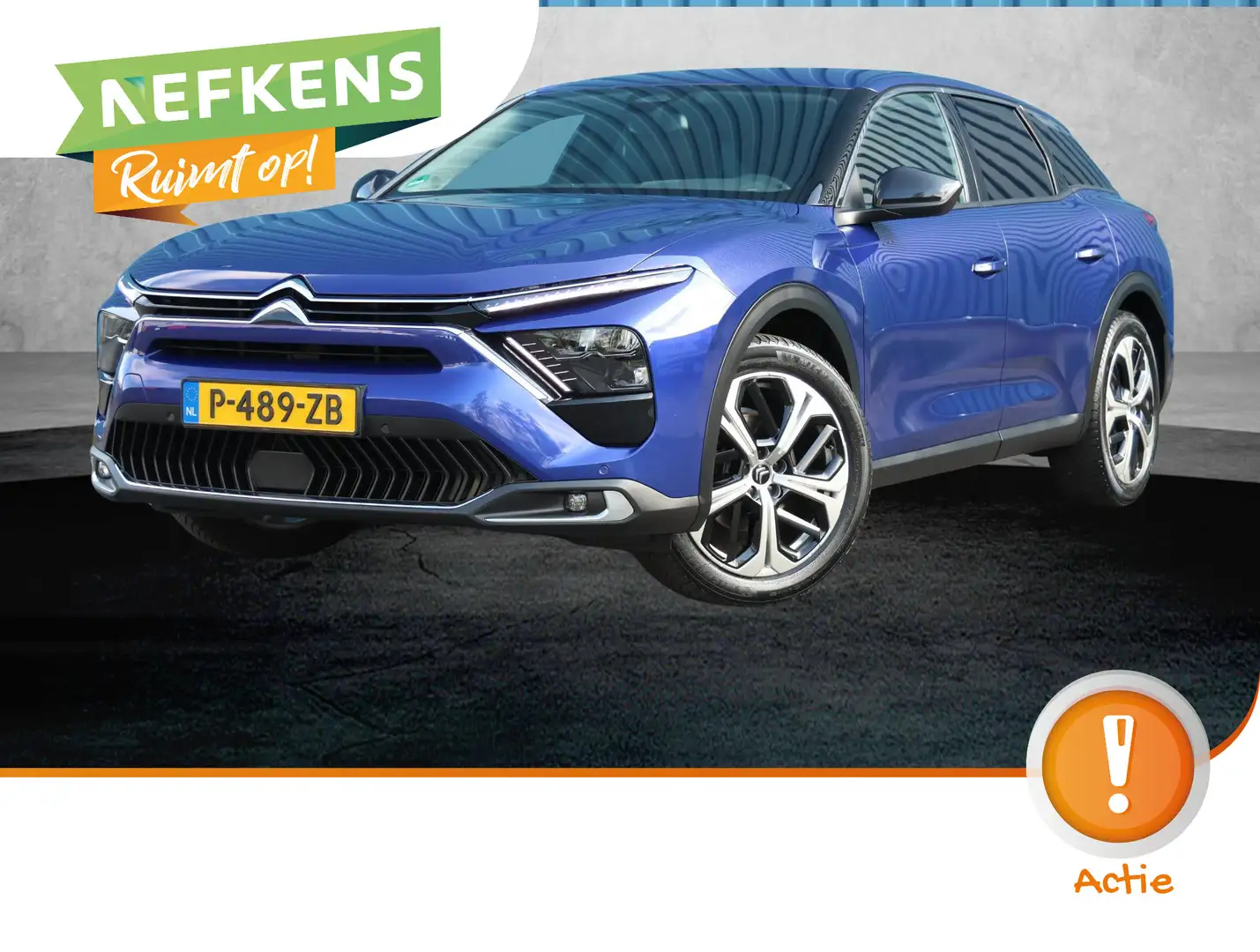 Citroen C5 X 130pk Feel | 1ste eigenaar | Camera | LED | 19"LMV Blauw - 1
