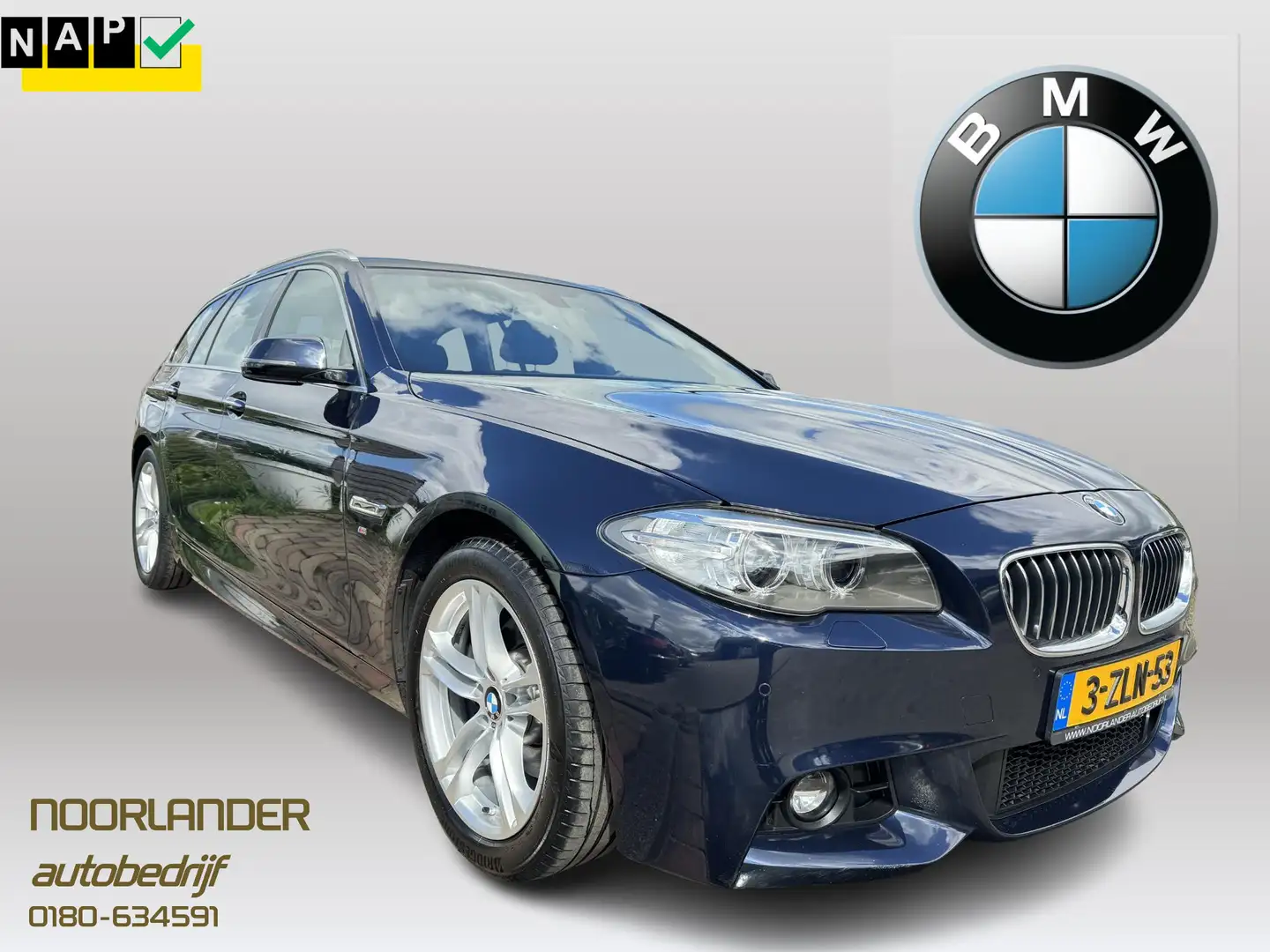 BMW 520 5-serie Touring 520i M Sport Edition Bleu - 1