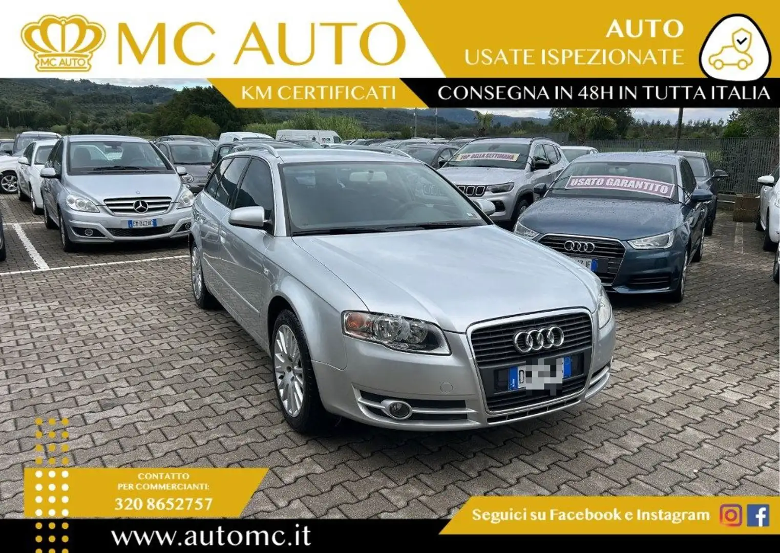 Audi A4 2.0 16V TDI Avant Silber - 1