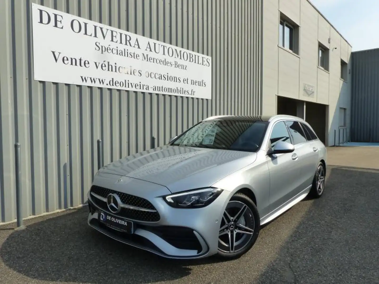 Mercedes-Benz C 220 220 d 200ch AMG Line (TVA) Argent - 1