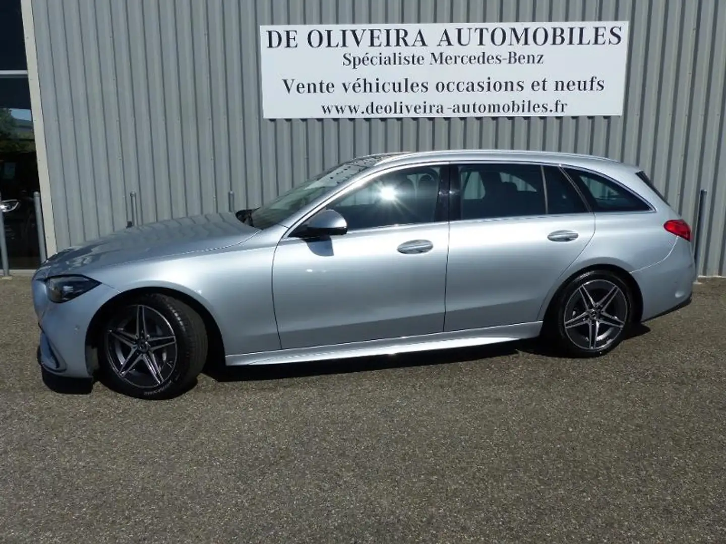 Mercedes-Benz C 220 220 d 200ch AMG Line (TVA) Argent - 2