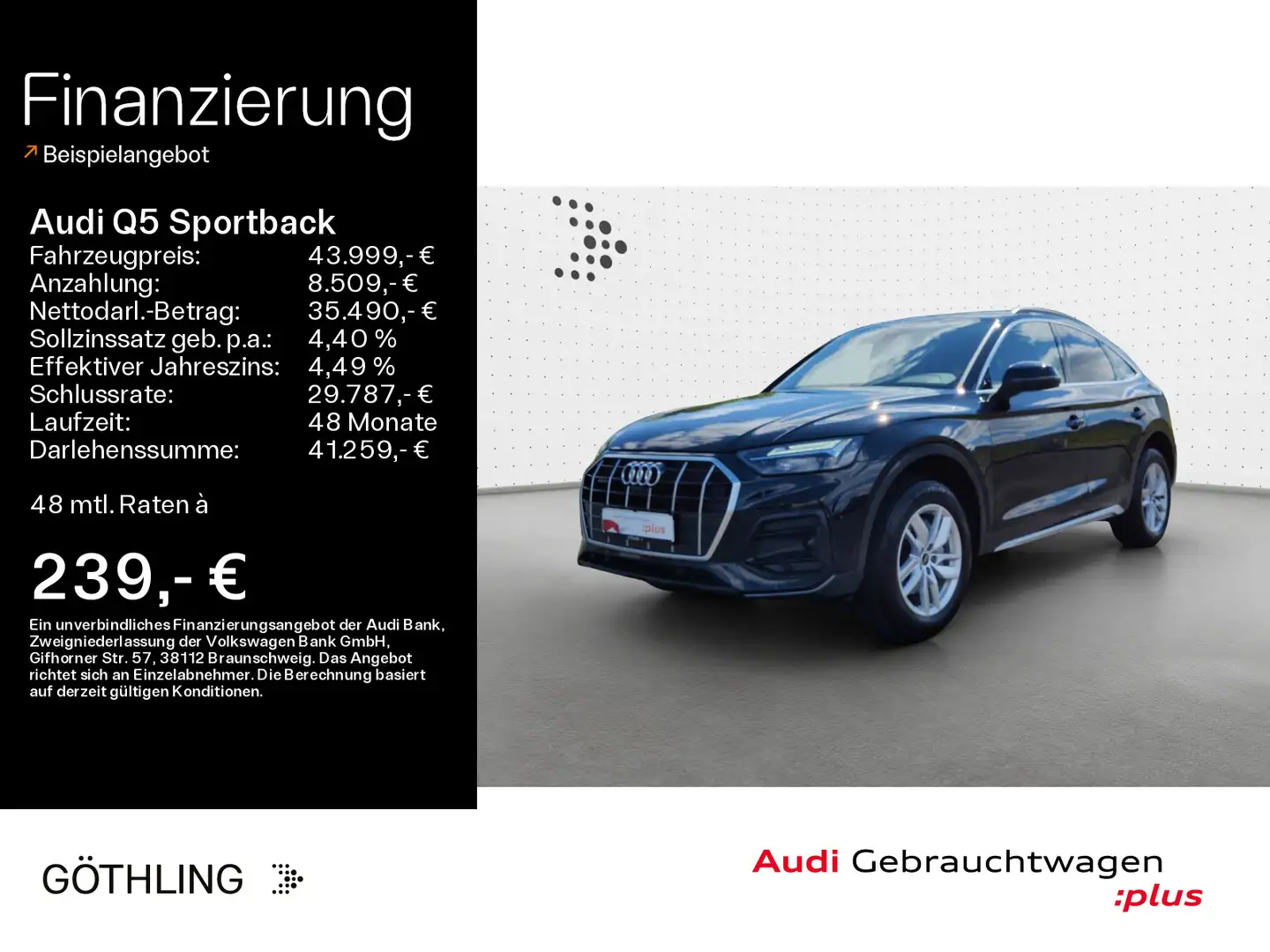 Audi Q5 40 TFSI qu advanced S tro*Pano*LED* Schwarz - 1