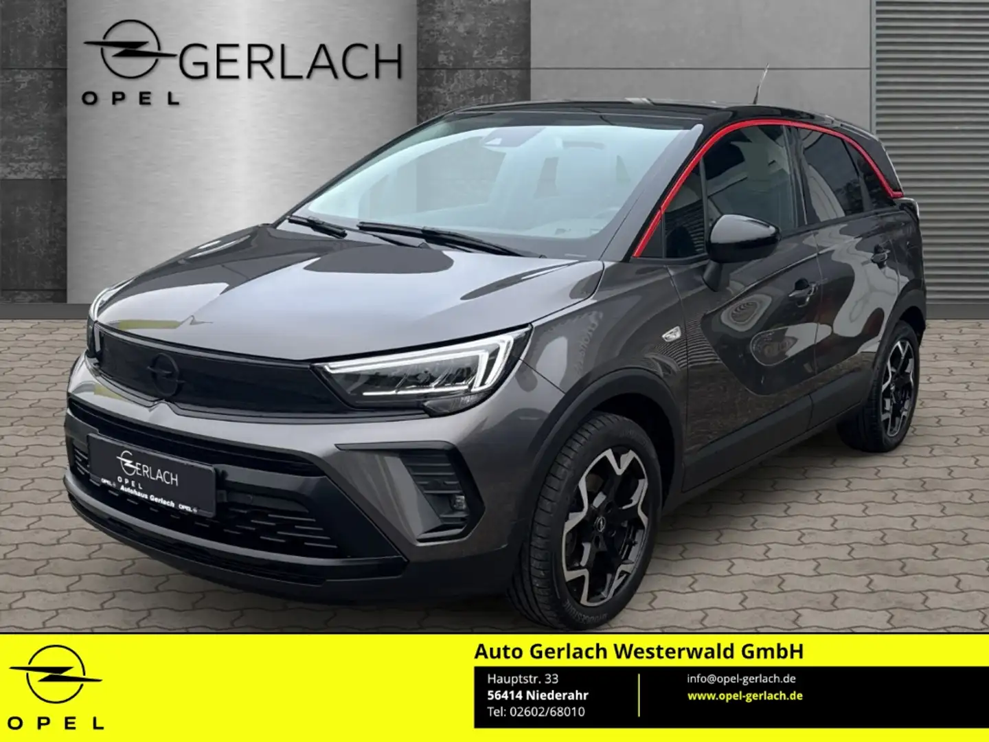 Opel Crossland GS Line LED Apple CarPlay Android Auto Mehrzonenkl Gris - 1