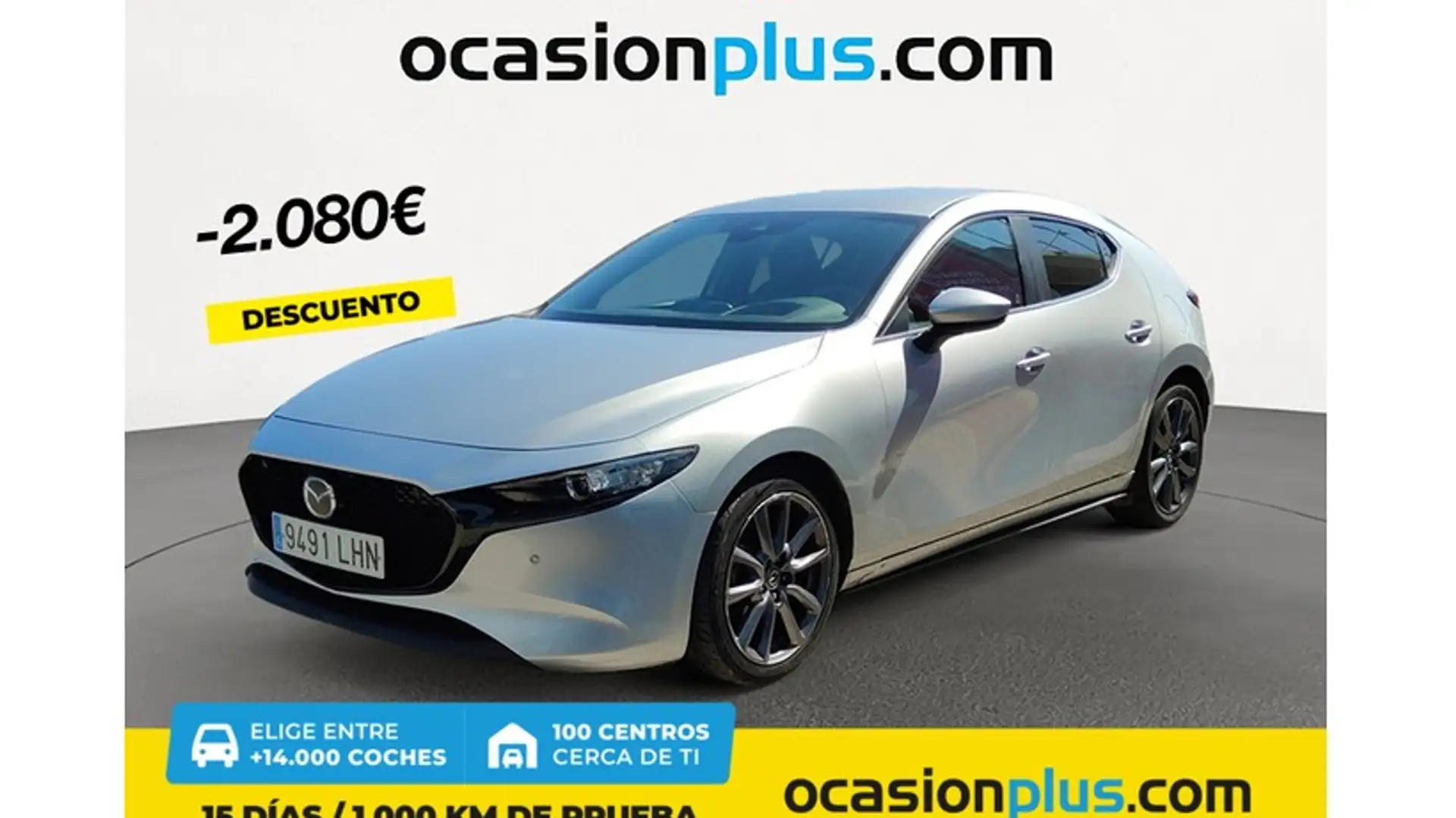 Mazda 3 2.0 e-Skyactiv-G Evolution 90kW Argent - 1