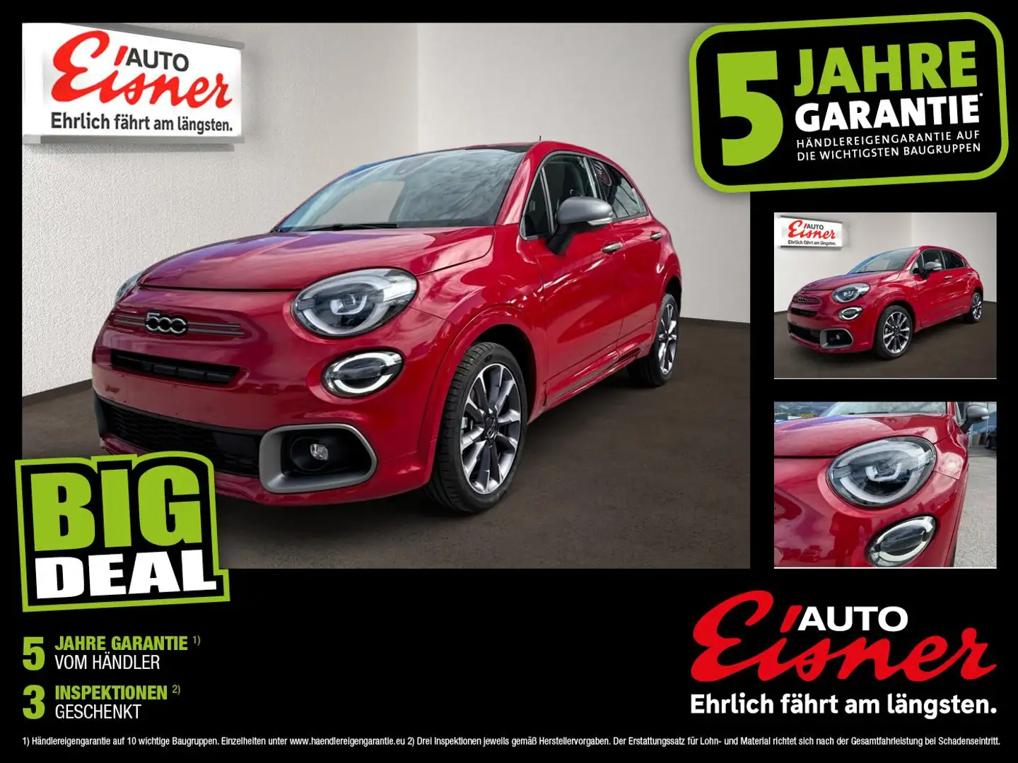 Fiat 500X SPORT HYBRID DCT SUV Rot - 1